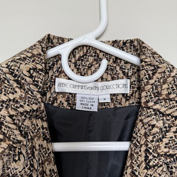 Vintage Anne Crimmins forUMI Collection 100% Silk Dress Quiet Luxury Old Money - Picture 3 of 7